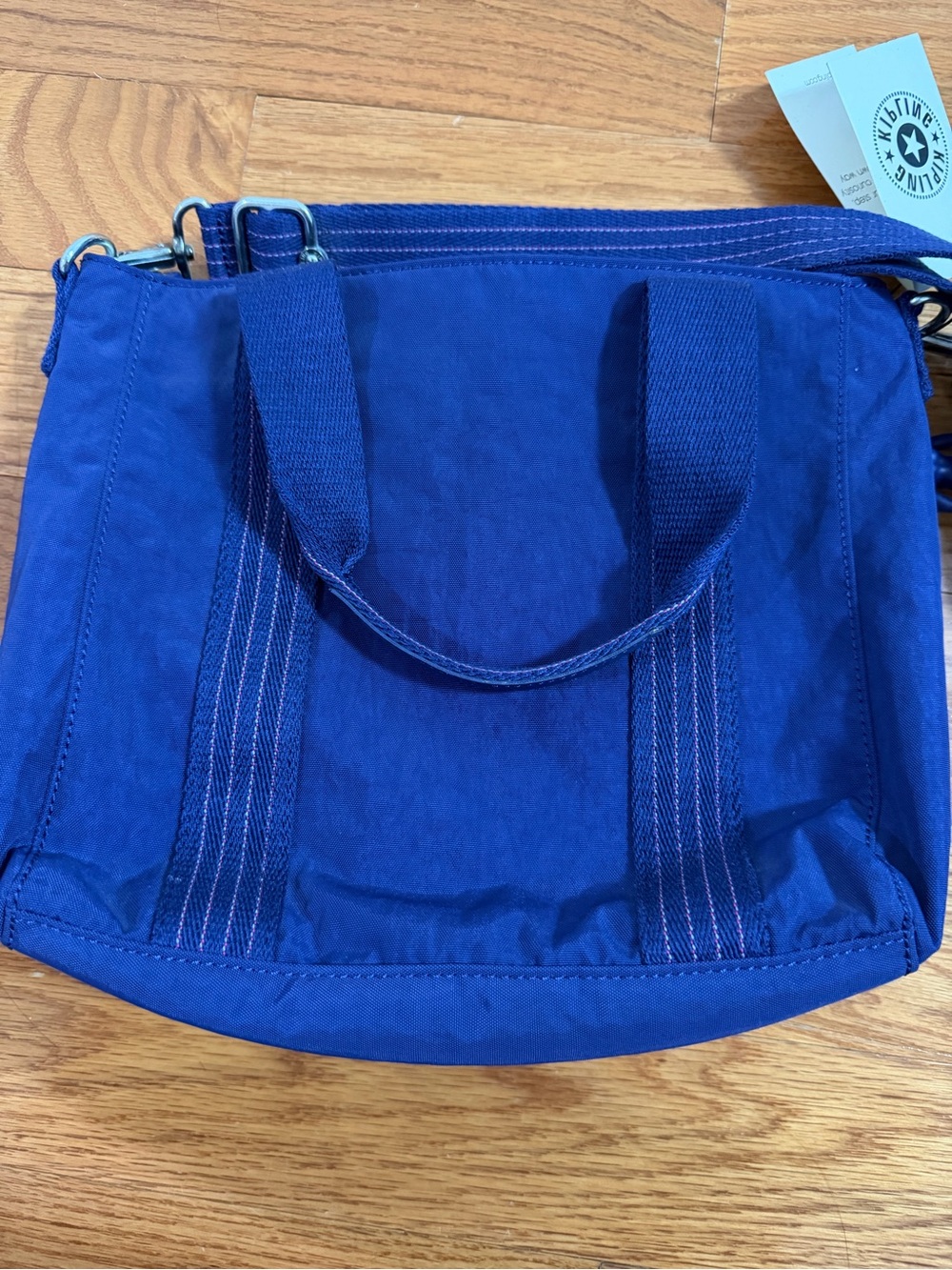 Kipling Royal Blue Nylon Crossbody Tote - Picture 2 of 5